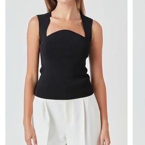 Black Sleeveless Top